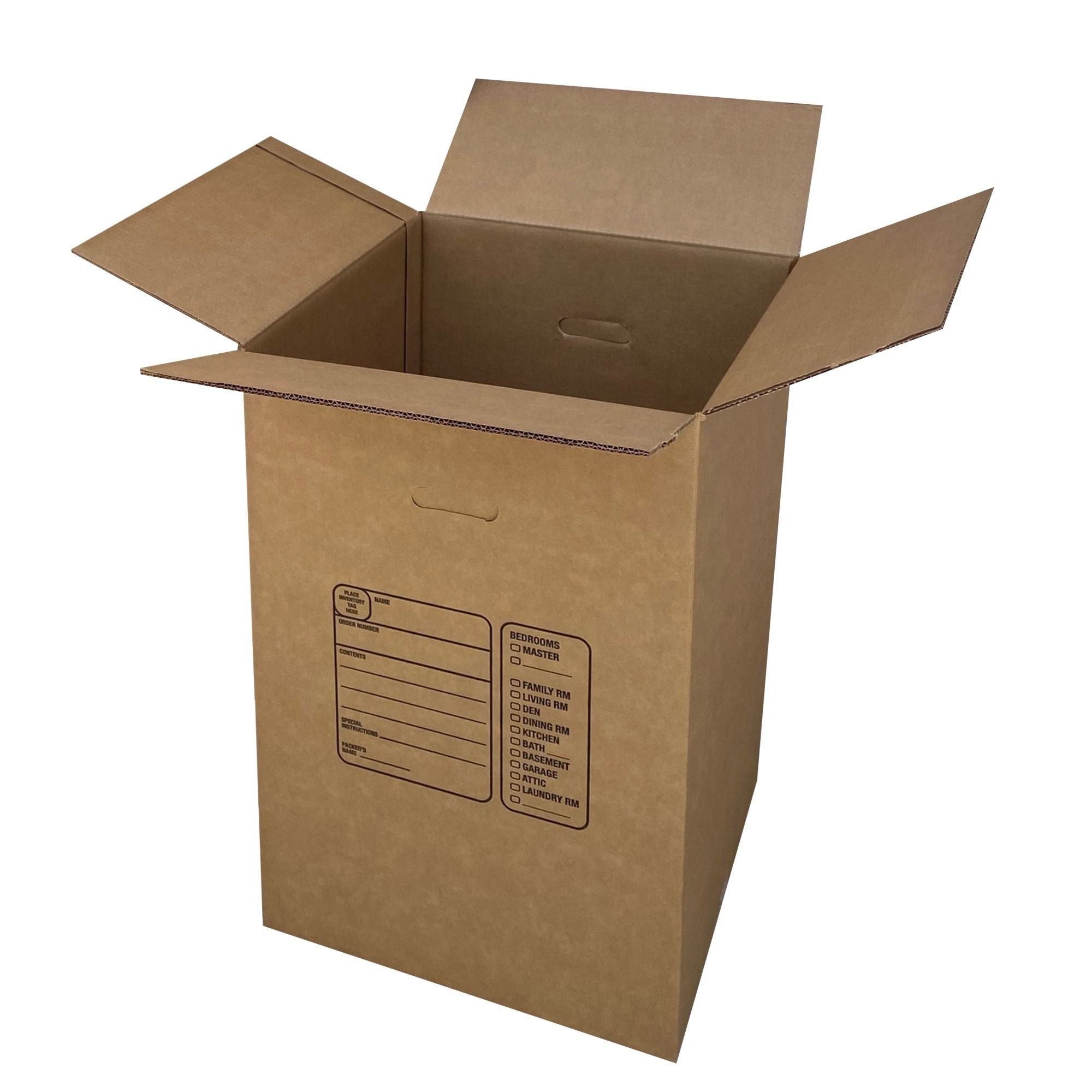 Brand New Kitchen Moving Boxes, double wall construction on all sides for added strength and protection, by UsedCardboardBoxes. Pack of 4.